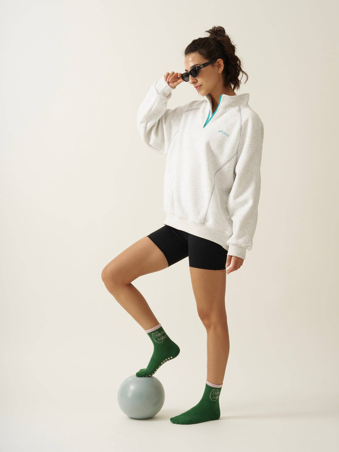 Matcha Addict Grip Sock