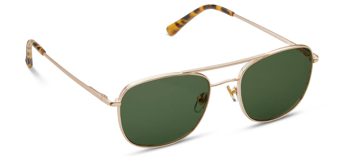 Palermo Sunglasses: Gold / No Correction / None