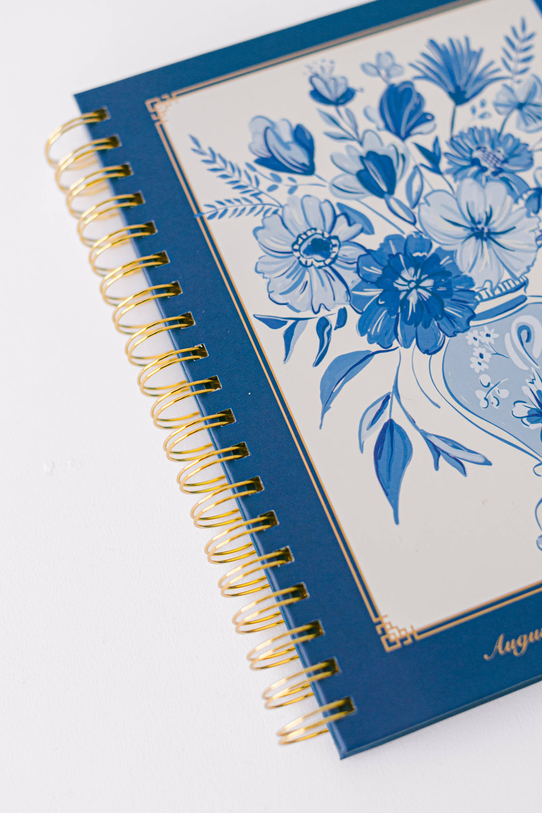 2026 Blue Vases 17-Month Large Spiral Planner