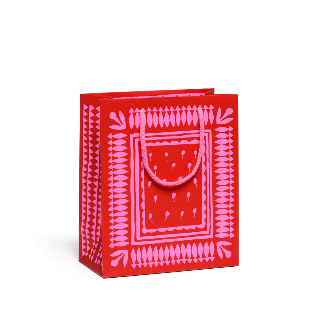 Geometric Neons medium gift bag: Medium