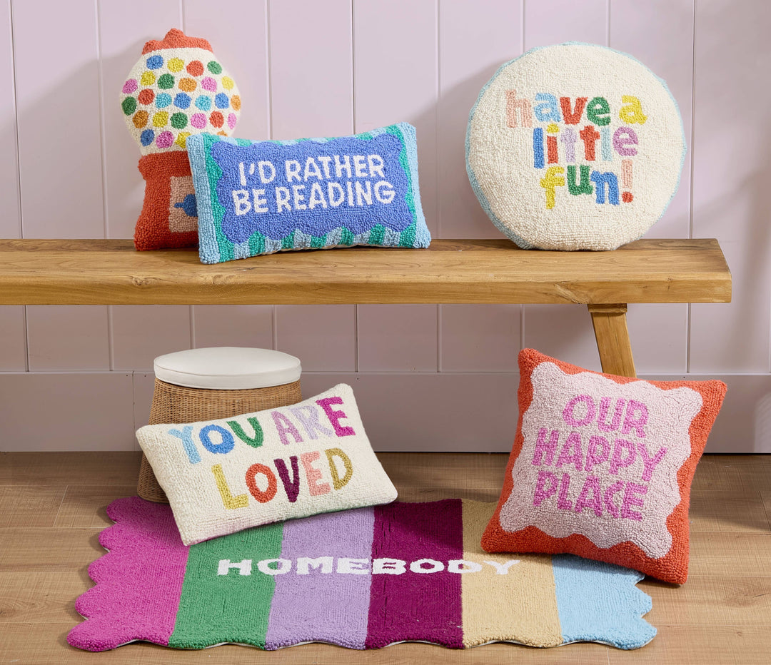 Our Happy Place Hook Pillow