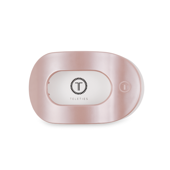 Medium Round Flat Hair Clip-Pearly Pink