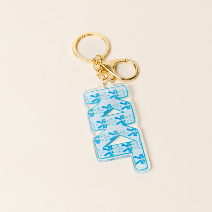 Sorority Oh So Fancy Letter Acrylic Keychain: Alpha Delta Pi