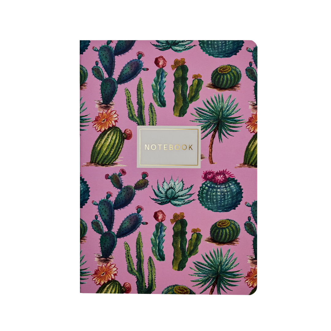 Cactus  on Rose Notebook