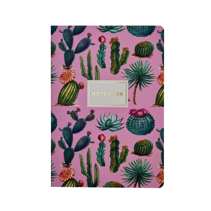 Cactus  on Rose Notebook