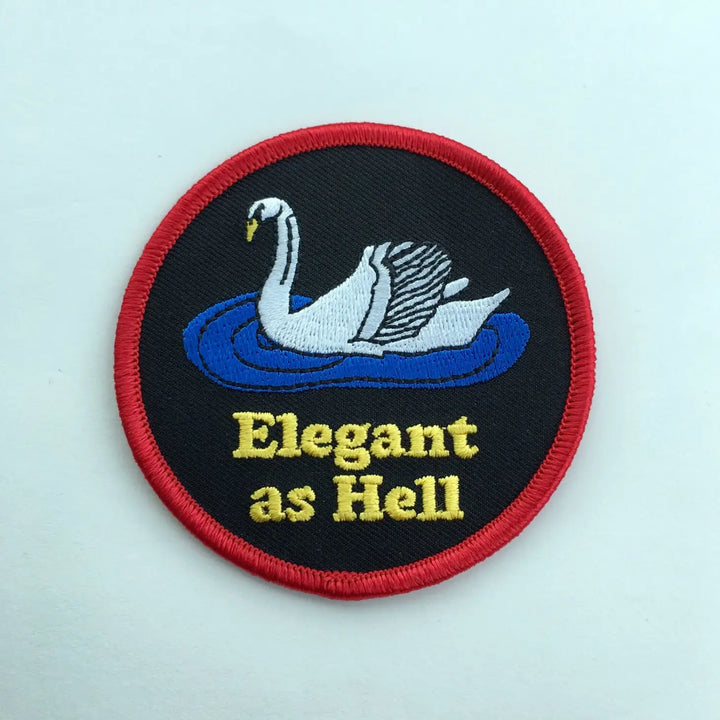 Elegant As Hell - Iron On Patch
