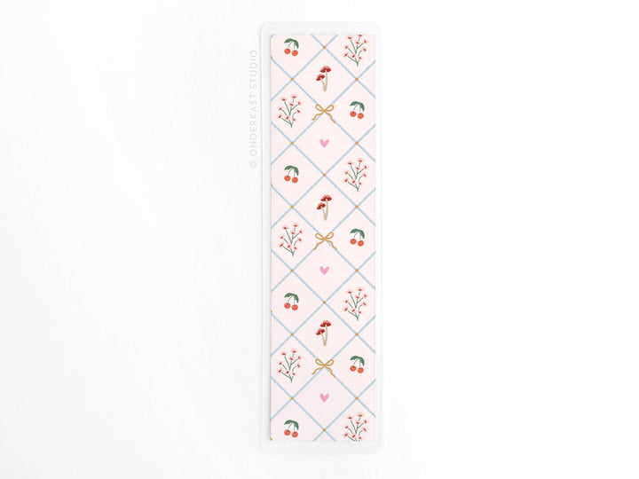 Coquette Pattern Laminated Bookmark