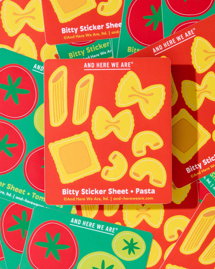 Pasta Bitty Vinyl Sticker Sheet