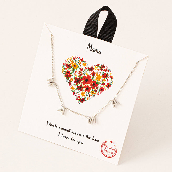 Mama Pendant Necklace: G