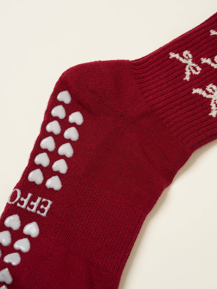 🎀 Ribbon Petal Grip Sock