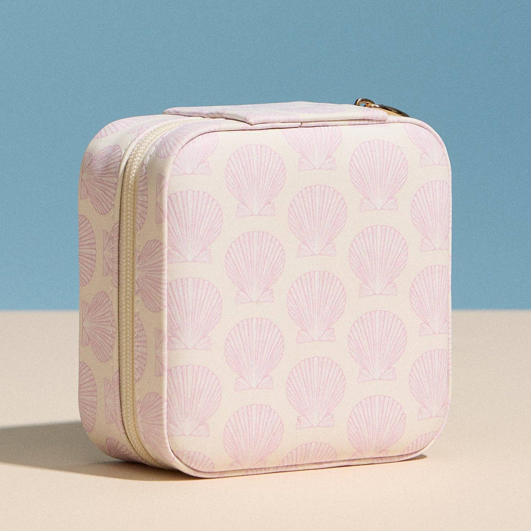 Pink Shell Travel Jewelry Box: PK / ONE
