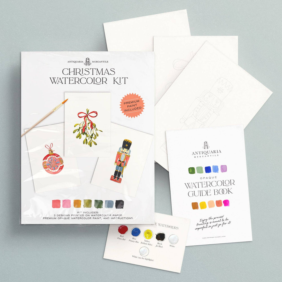 Antiquaria Watercolor Painting Kit: Christmas