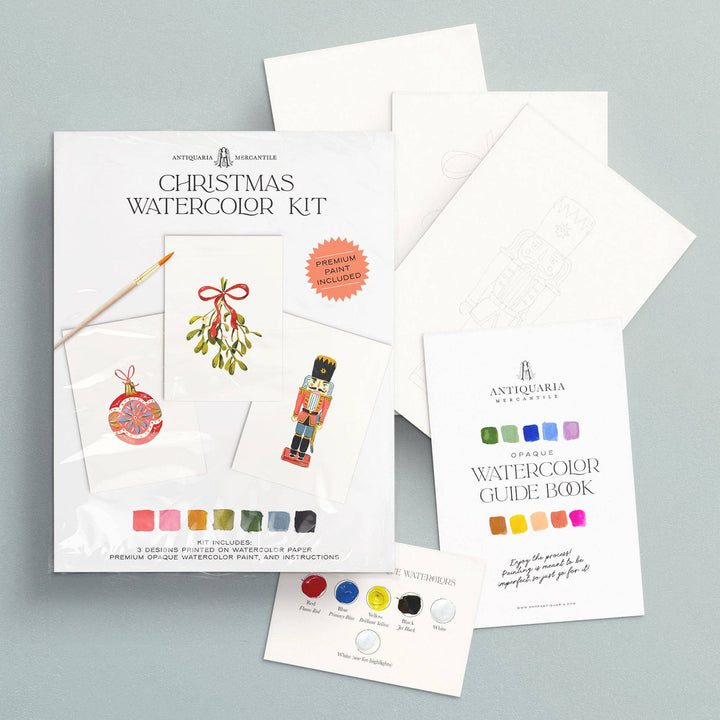 Antiquaria Watercolor Painting Kit: Christmas