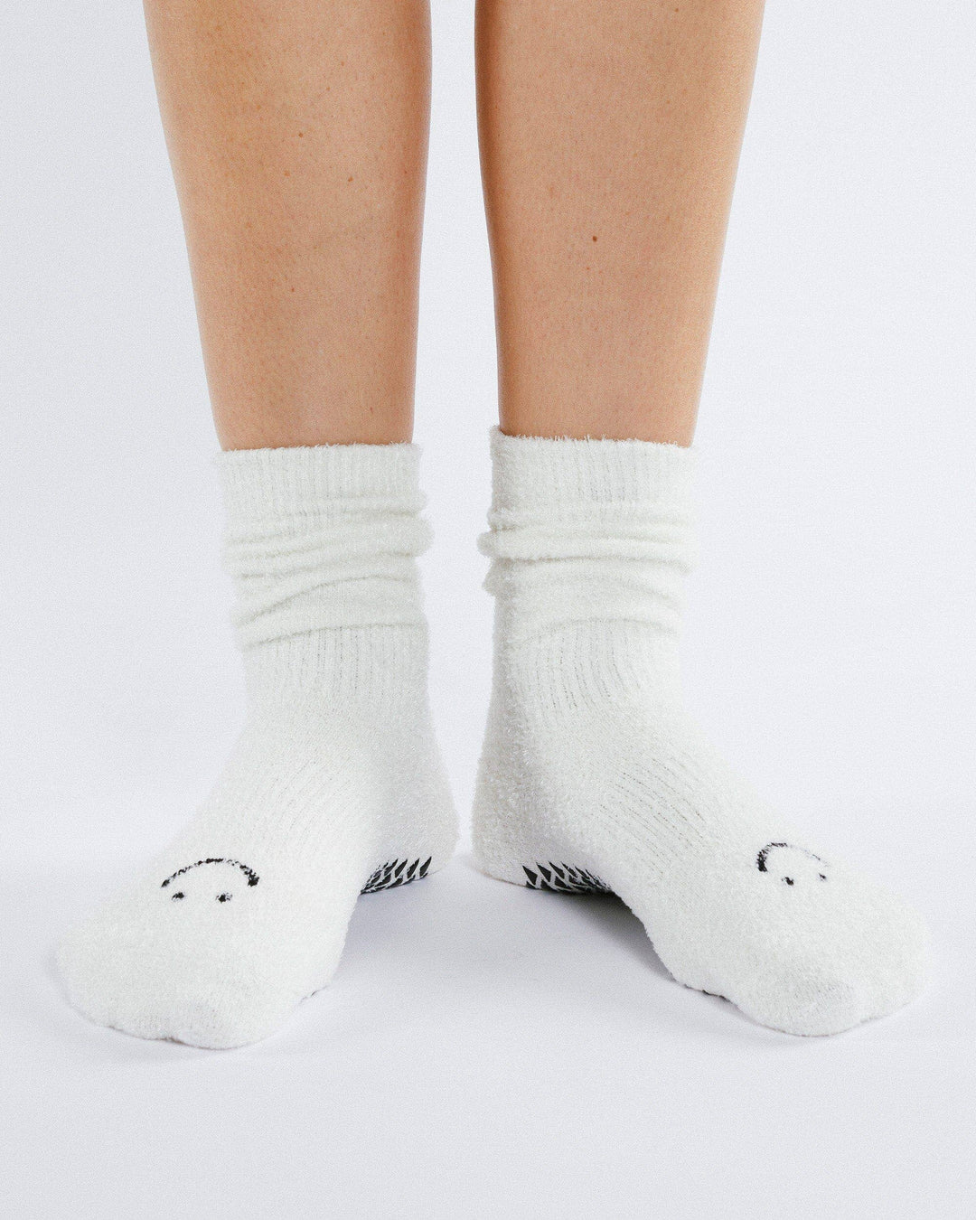 Women's Happy Cloud Crew Grip Sock: S/M