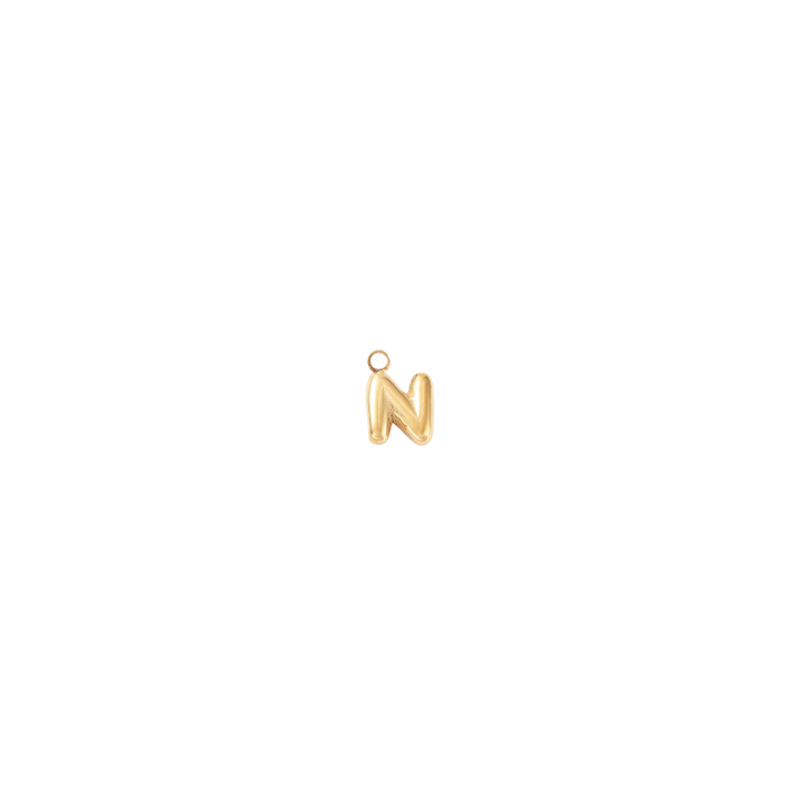 Gold Micro Letters  | Waterproof Stainless Steel: K