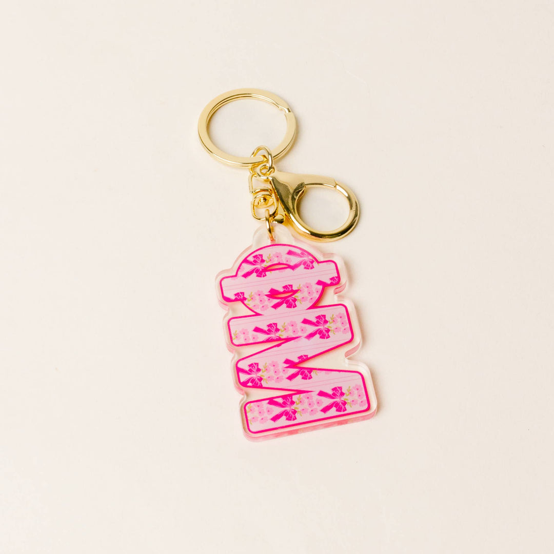 Sorority Oh So Fancy Letter Acrylic Keychain: Sigma Kappa