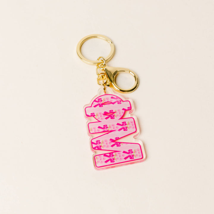 Sorority Oh So Fancy Letter Acrylic Keychain: Sigma Kappa