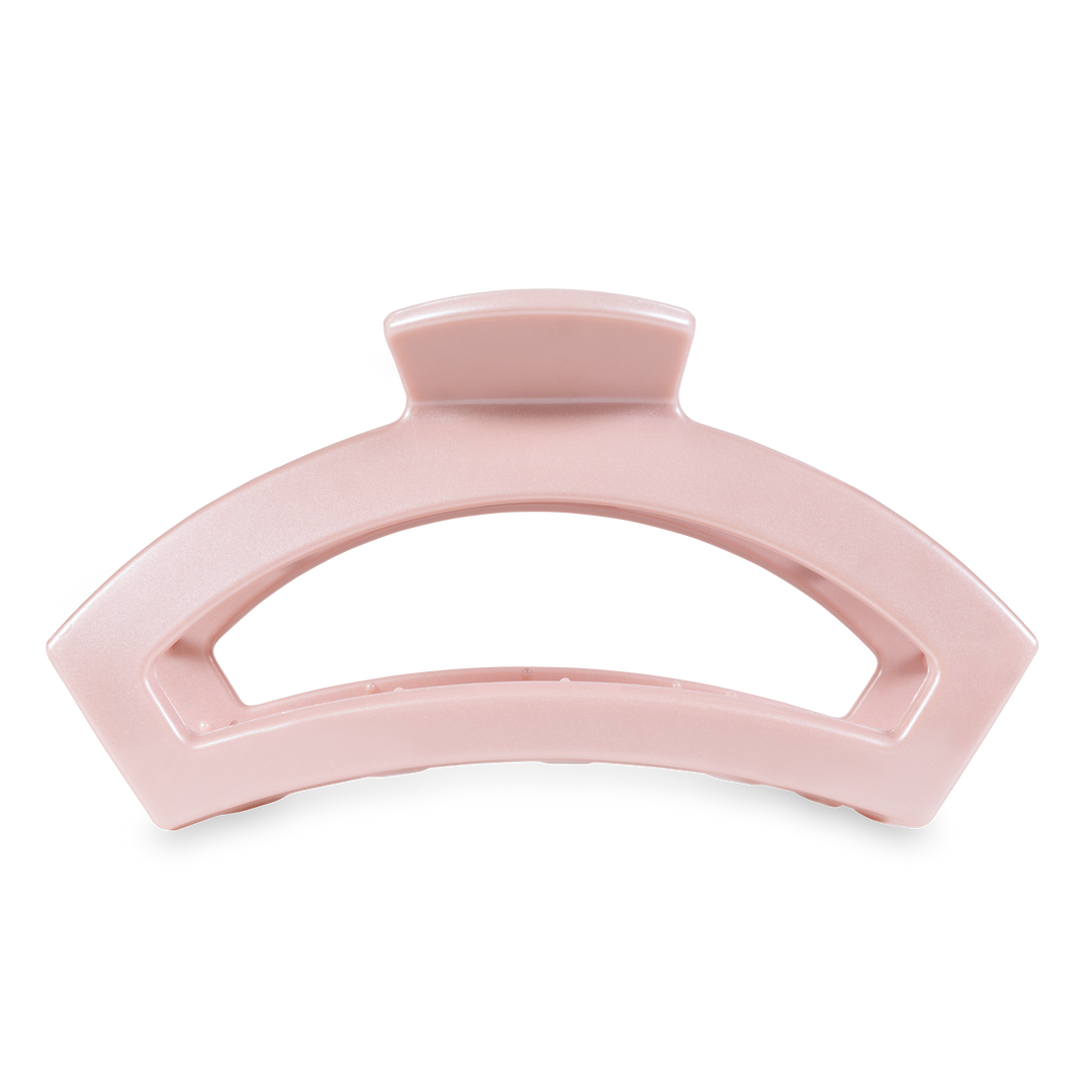 Large Open Hair Clip-Pearly Pink