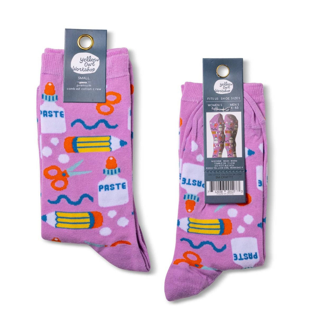 Crafty Socks - Small Crew Socks - Hobby-themed gifts