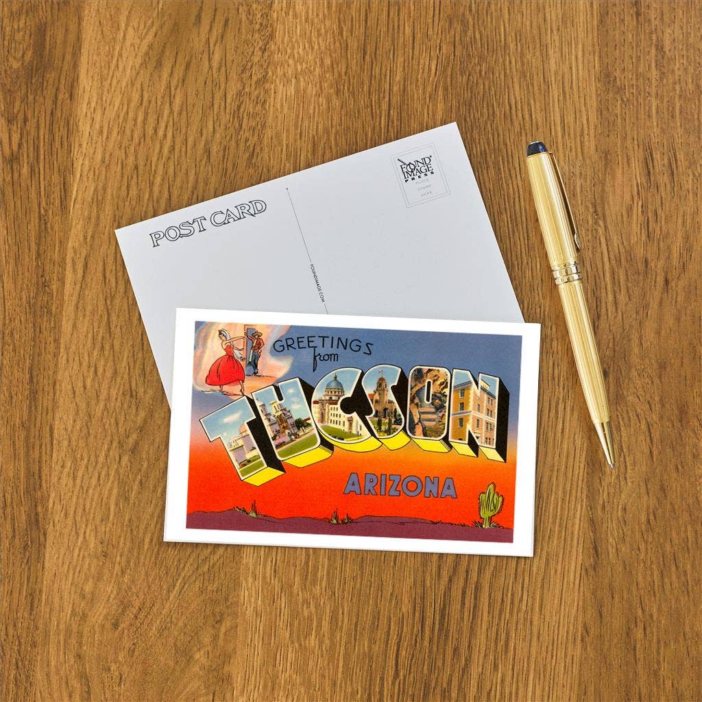 Postcard AZ-198 Greetings from Tucson