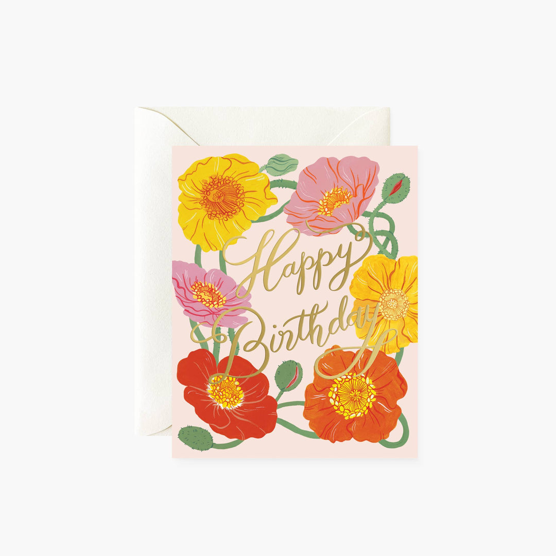 ICELAND POPPIES BIRTHDAY | greeting card