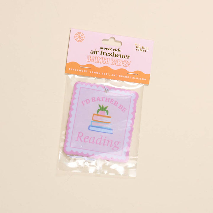 Sweet Ride Car Air Freshener–I'd Rather Be Reading