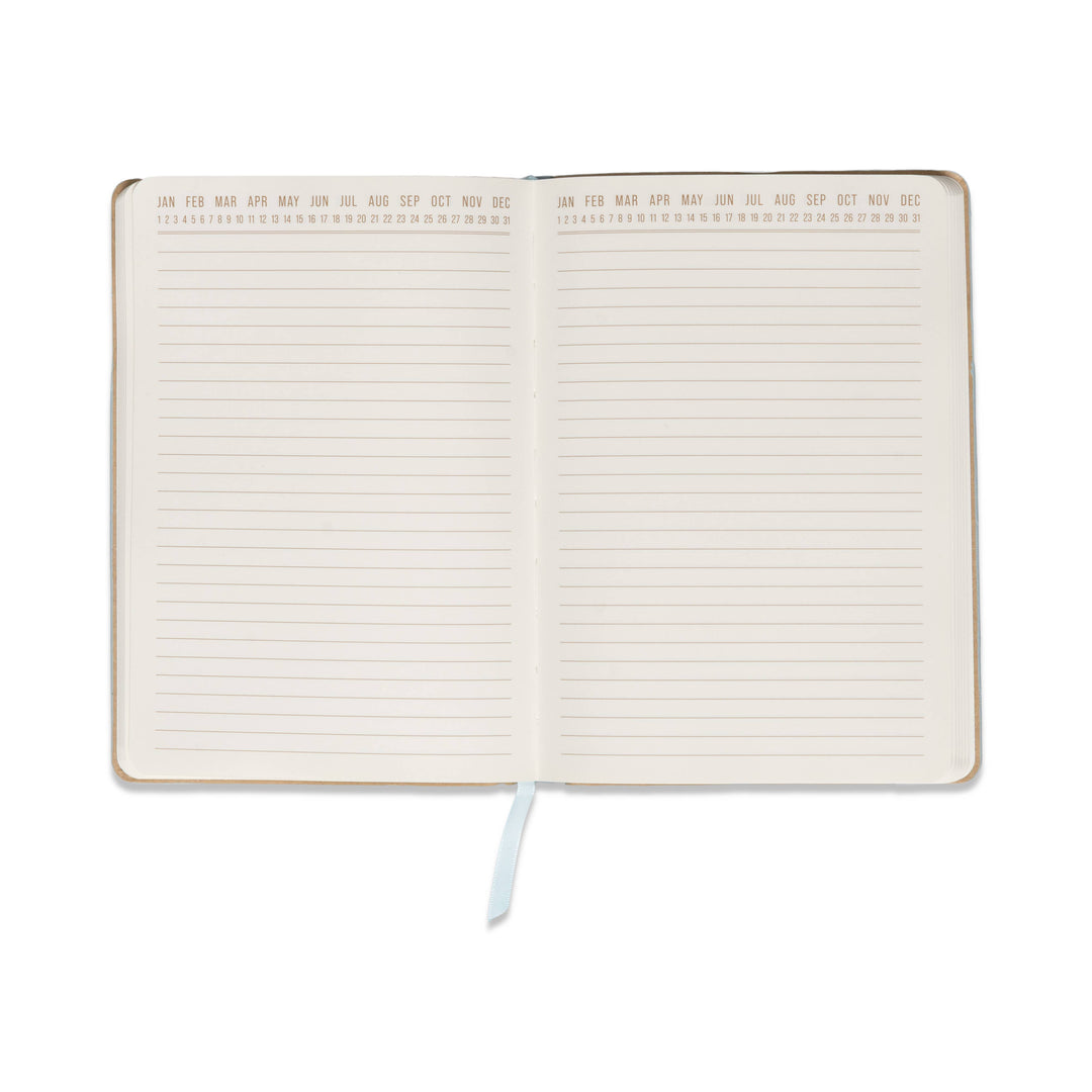 Vegan Leather Pocket Journal- Blue + Navy