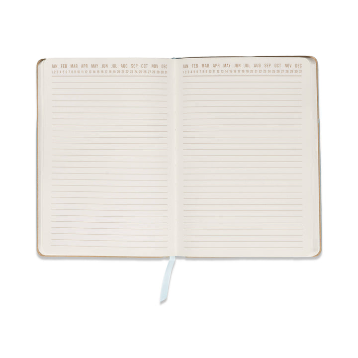 Vegan Leather Pocket Journal- Blue + Navy