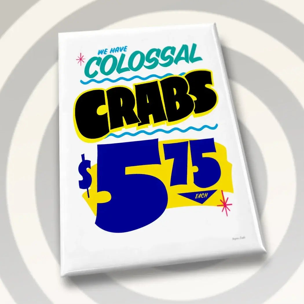 Grocery Sign - Colossal Crabs