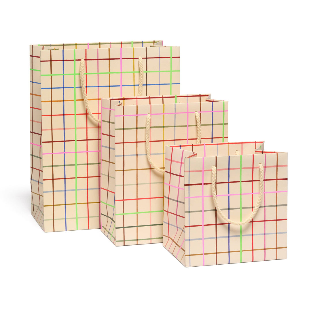 Color Grid gift bags: Small