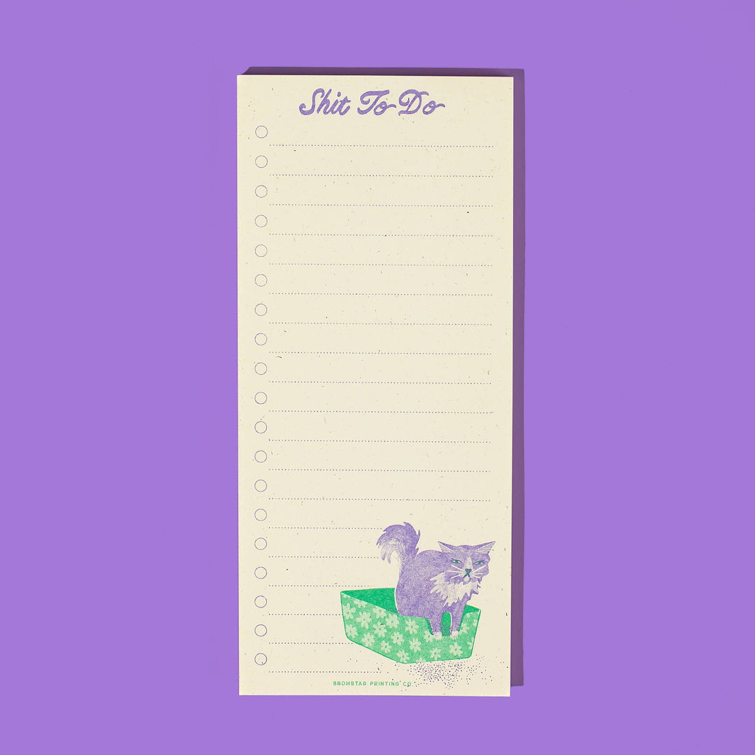 Shit To Do - Risograph Notepad