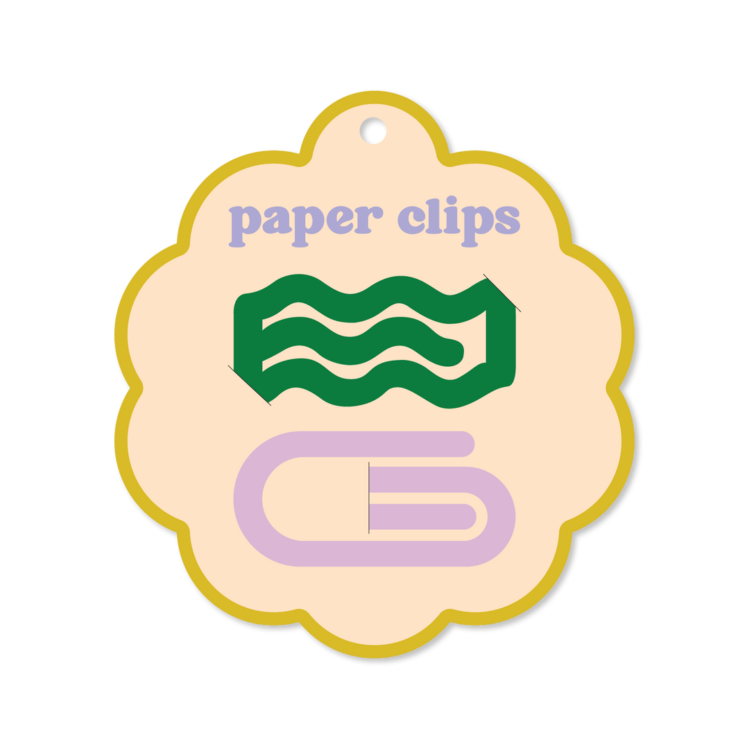 Paper Clips / Bookmarks: Orange & Pink