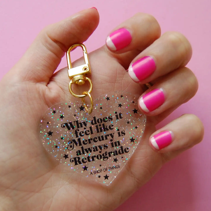 Mercury Retrograde Keychain
