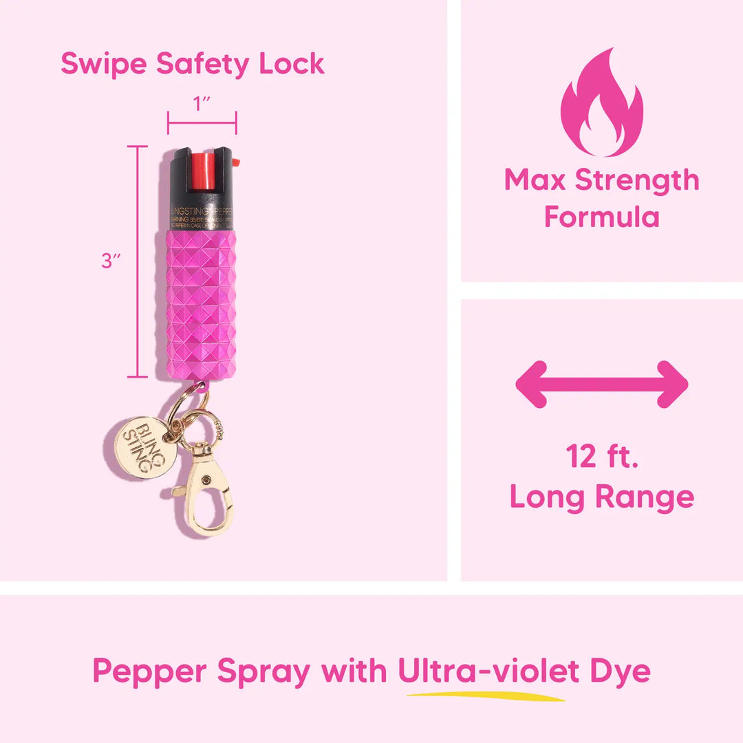 Metallic Studded Pepper Spray