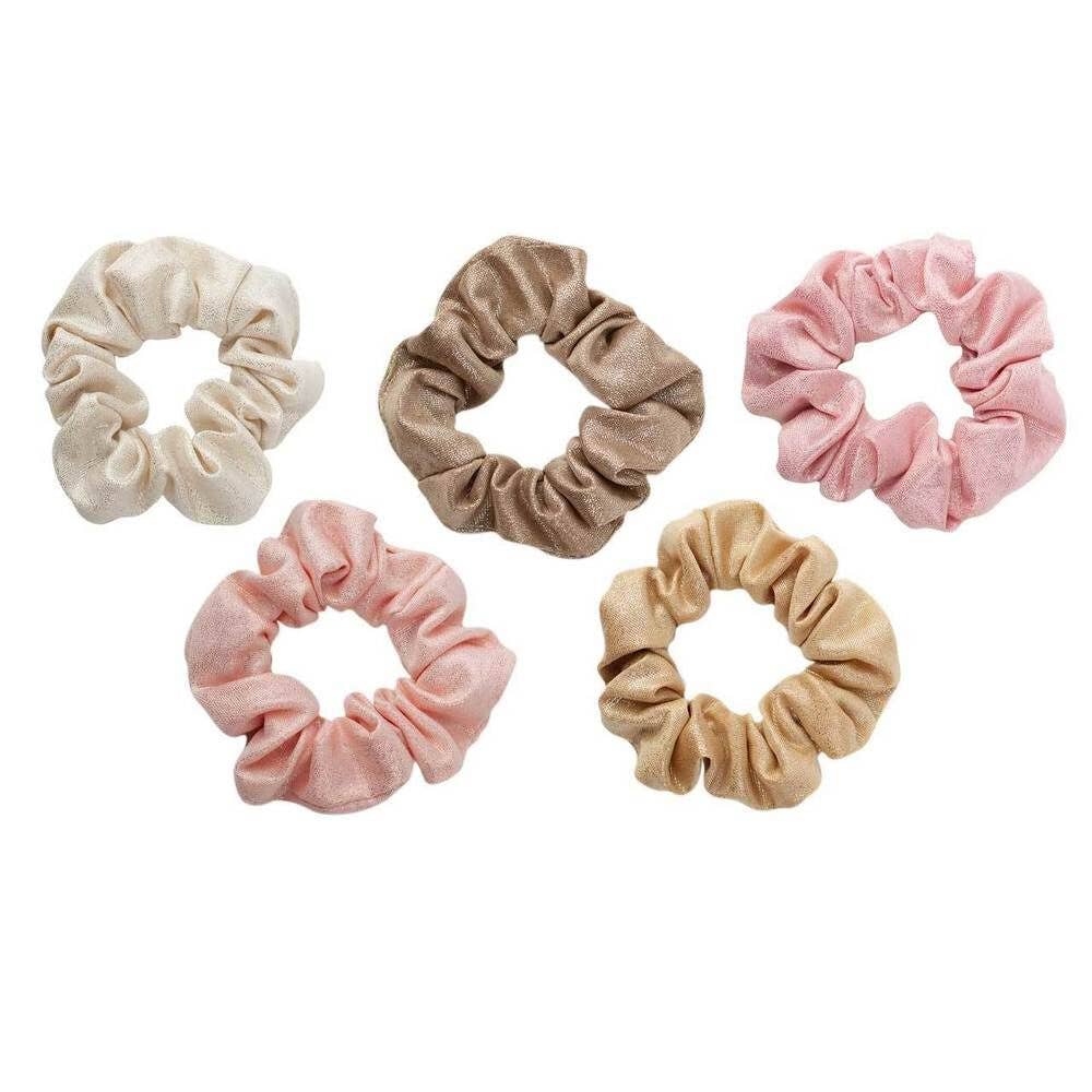 Metallic Scrunchies - Blush and Mauve