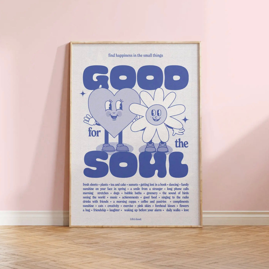 Good Soul Retro Cartoon Print A4