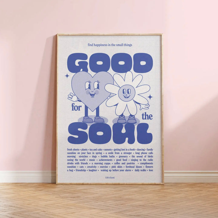 Good Soul Retro Cartoon Print A4