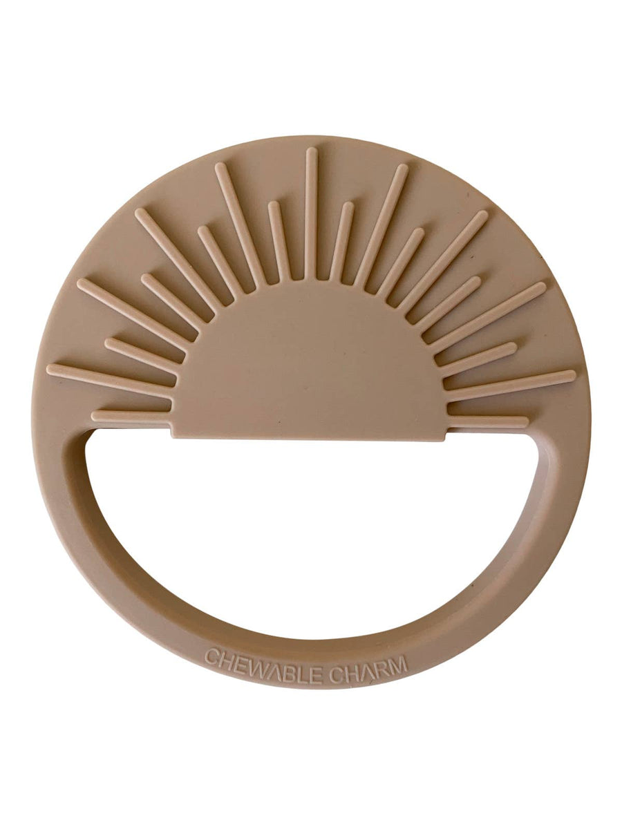 Sun Silicone Teether - Oat - pinkmoonmercantile