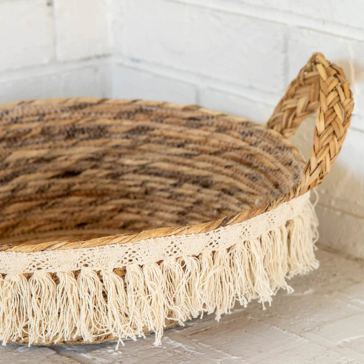 Macrame Fringe Basket