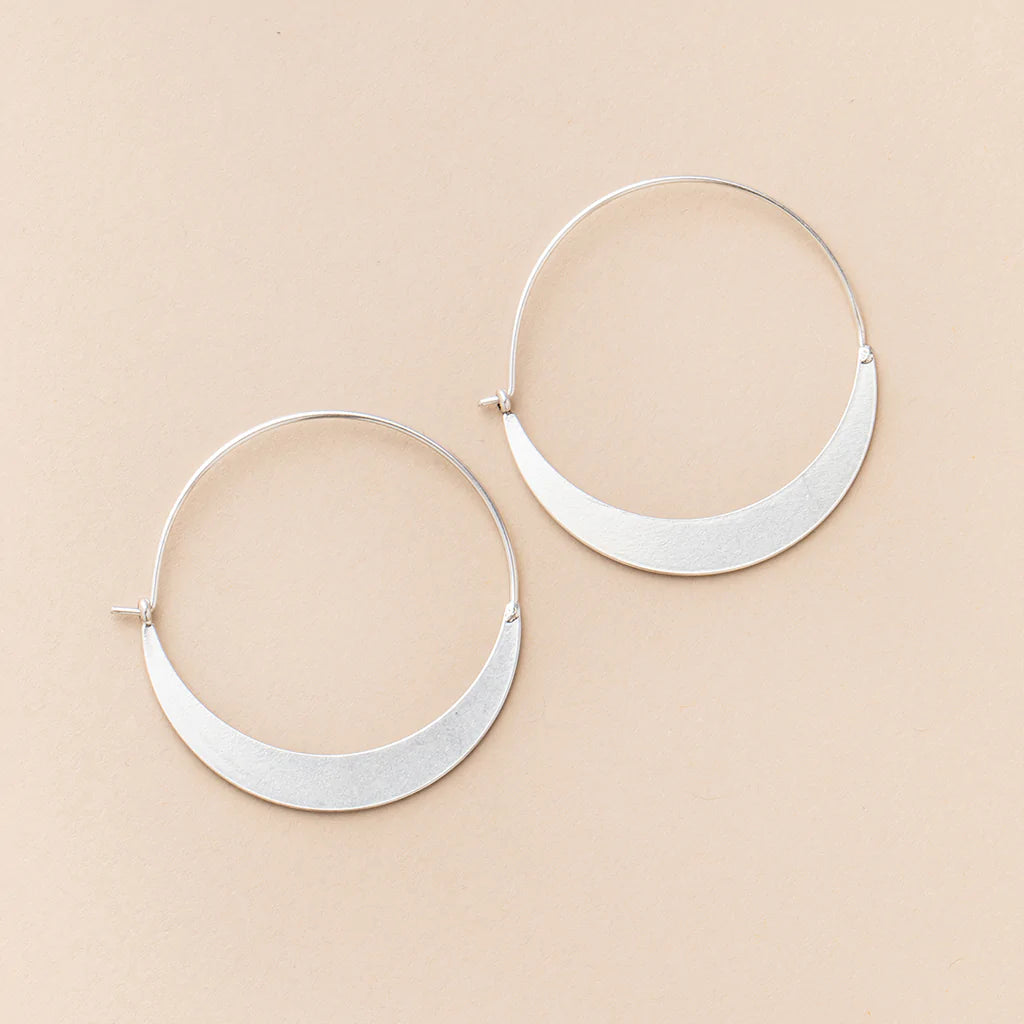 Crescent Hoops - Refined Earring Collection