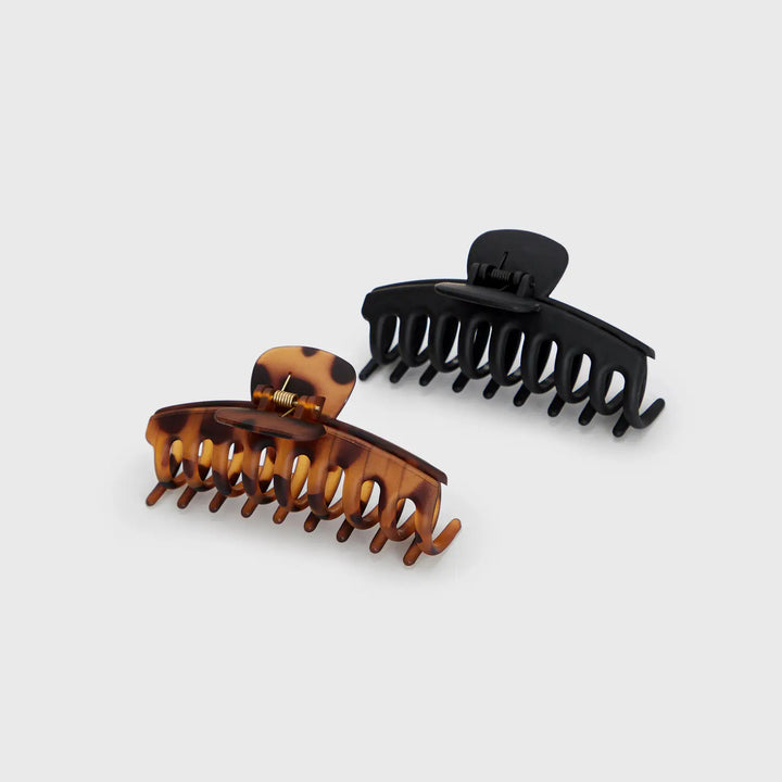 Eco-Friendly Oversized Matte Claw Clip Set of 2