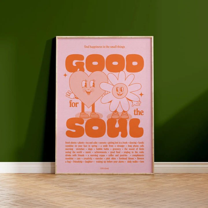 Good Soul Retro Cartoon Print A4