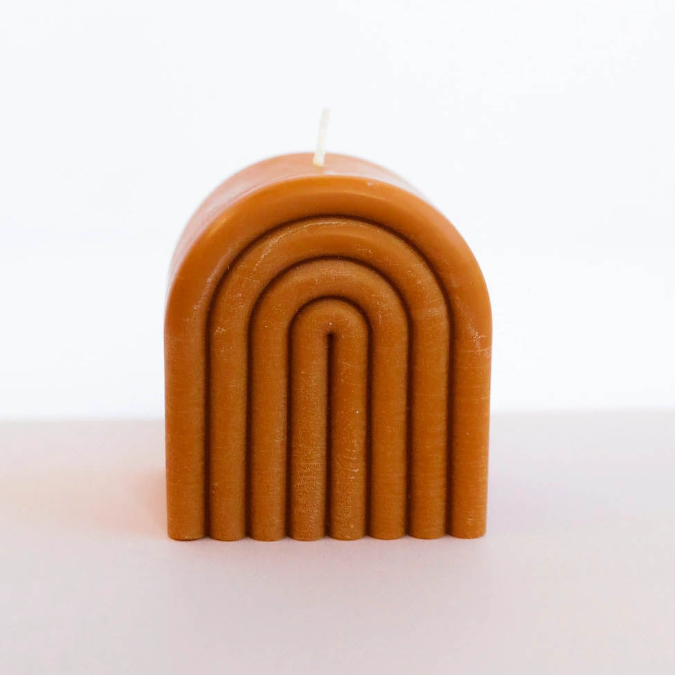 Honey Short Arch Candle