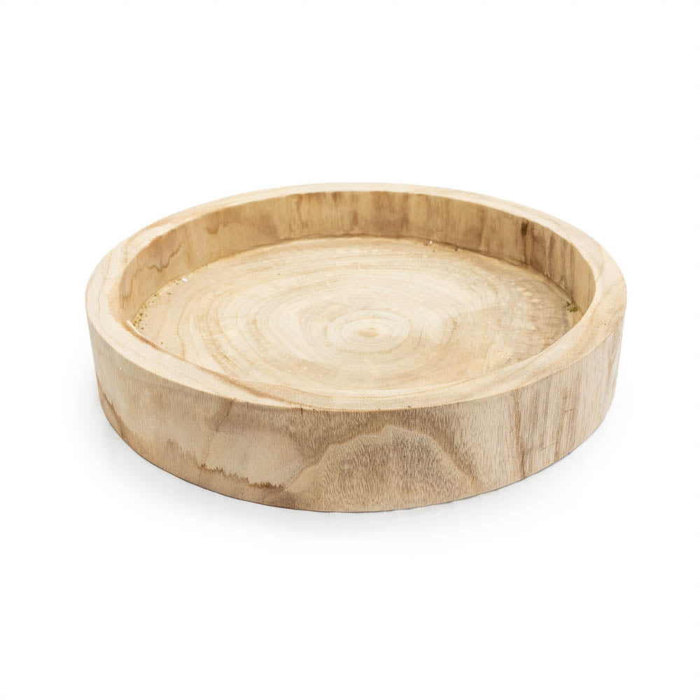 Small Round Wooden Tray