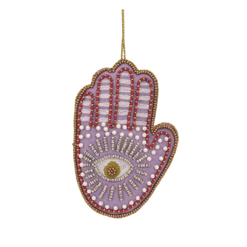 Beaded Hamsa Hand Ornament