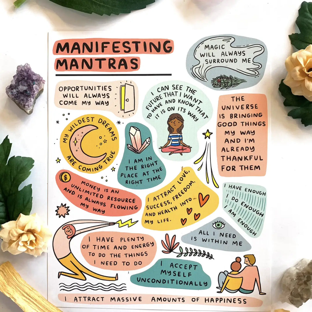 Manifesting Mantras Art Print 8x10