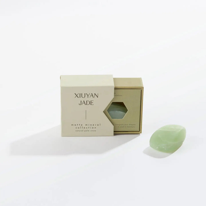 Natural Palm Stone: Xiuyan Jade