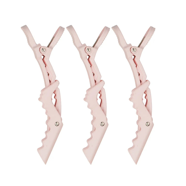 No Slip Crocodile Clip 3 Pack - Blush