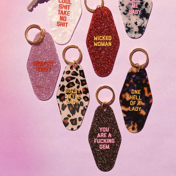 One Hell of a Lady Motel Keytag