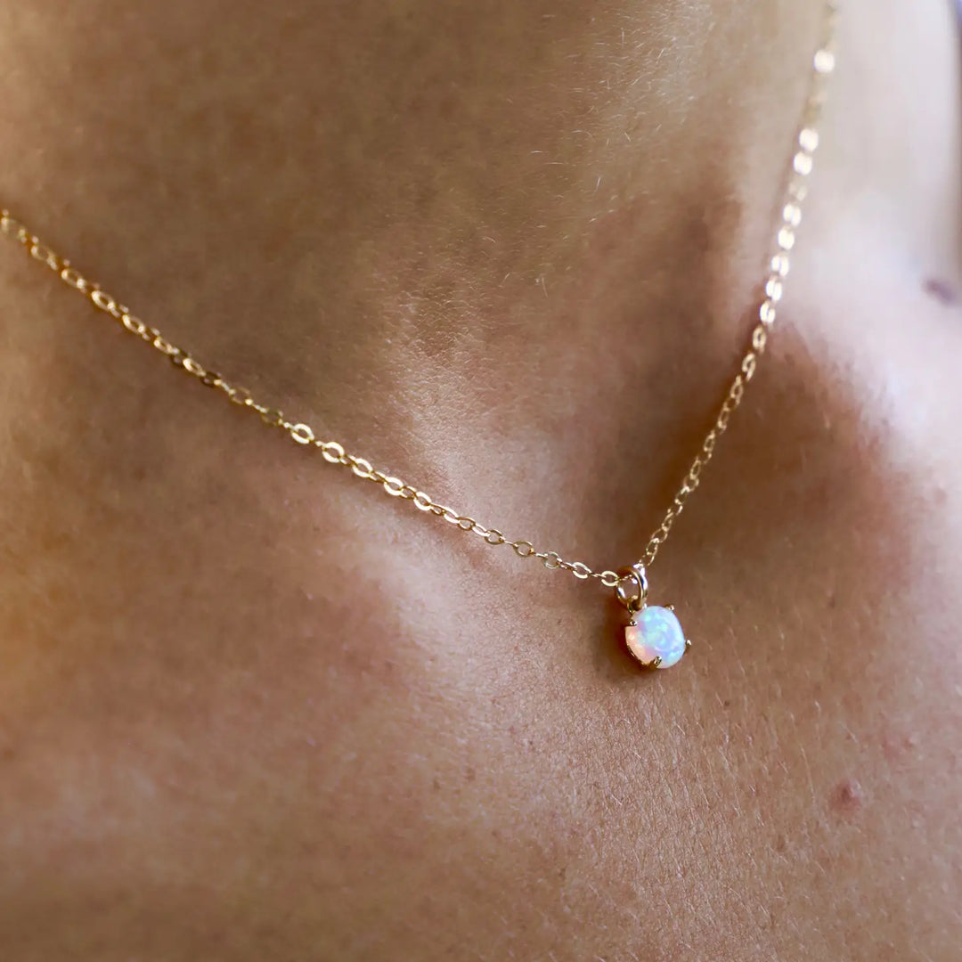 Opal Drop Necklace